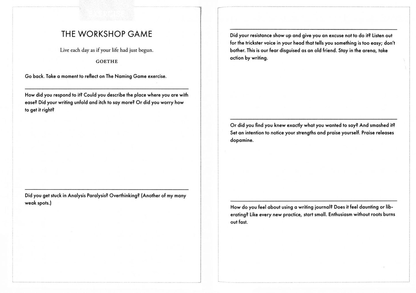 Smit van: A Writer's Journal Workbook. Creating space for writers to be inspired