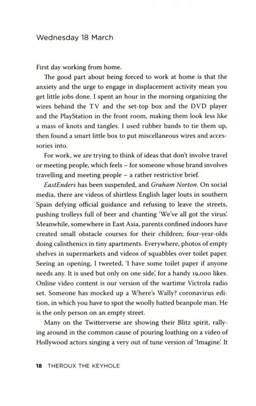 Theroux The Keyhole. Diaries of a grounded documentary maker