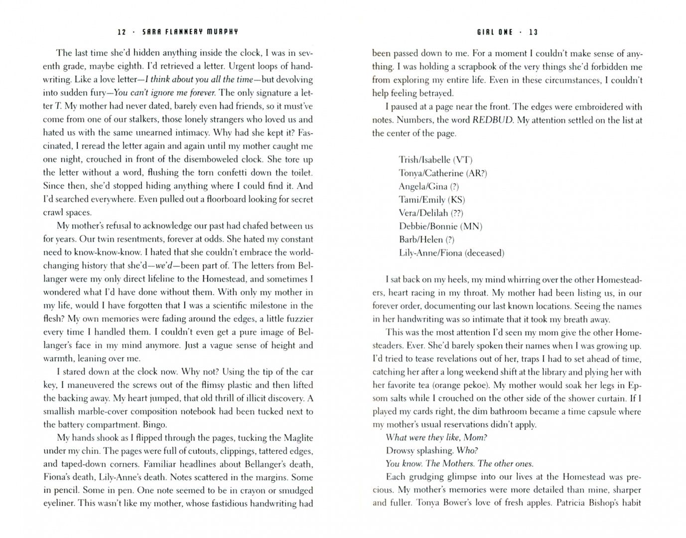 Sara Murphy: Girl One