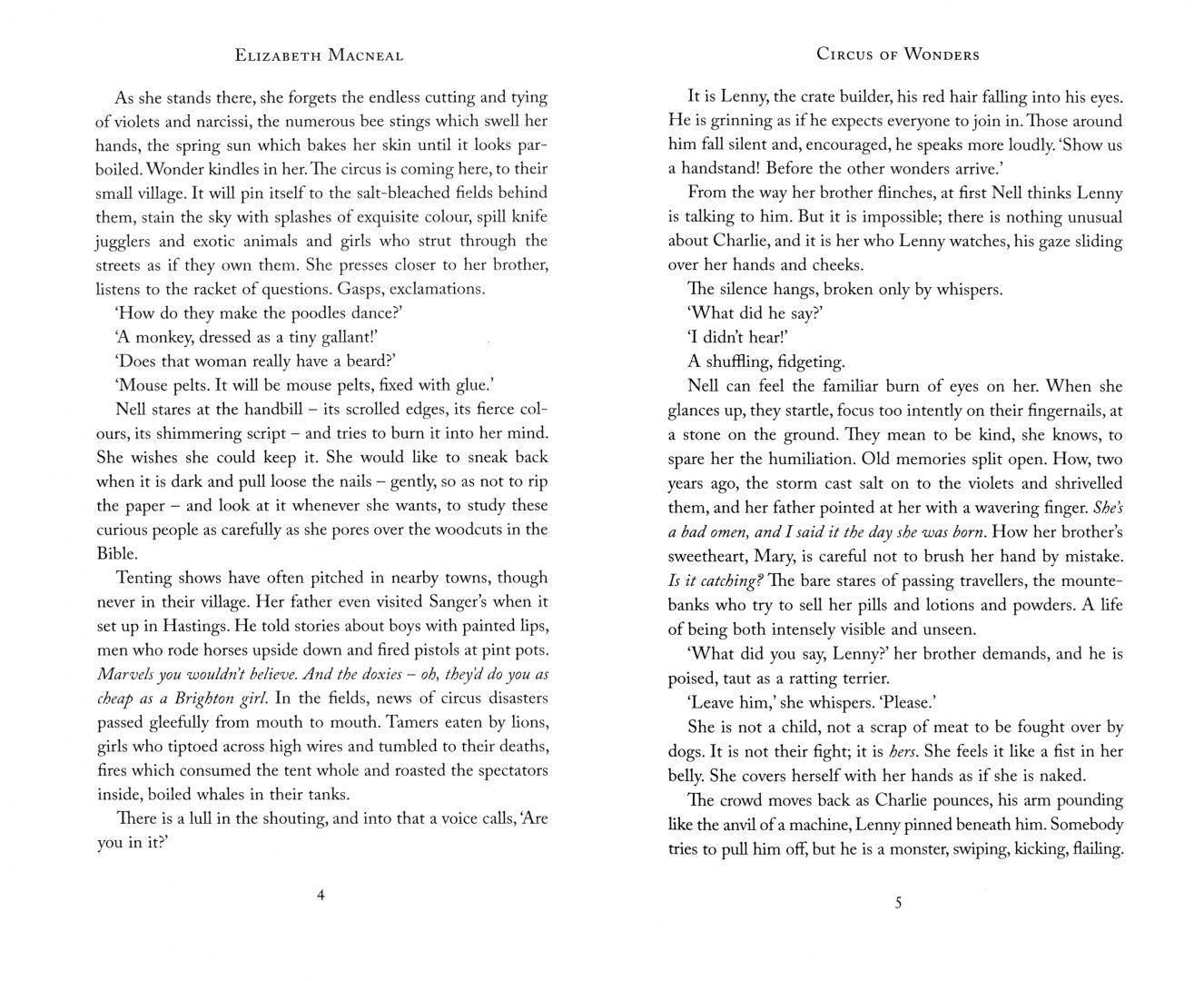 Elizabeth Macneal: Circus of Wonders
