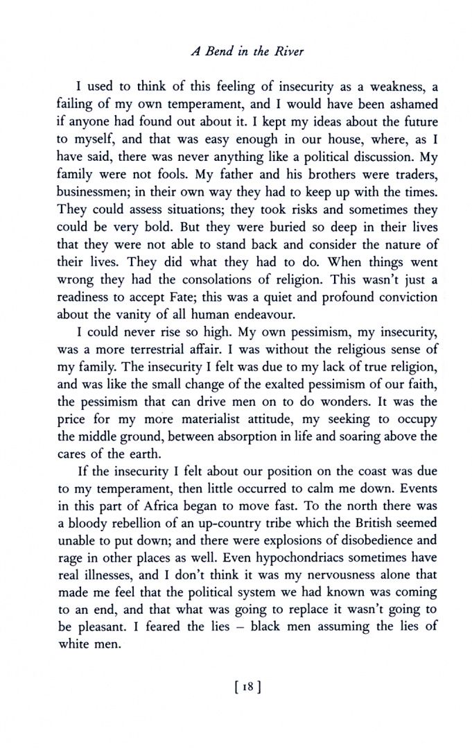 V Naipaul: A Bend in the River