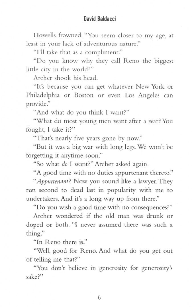 David Baldacci: A Gambling Man