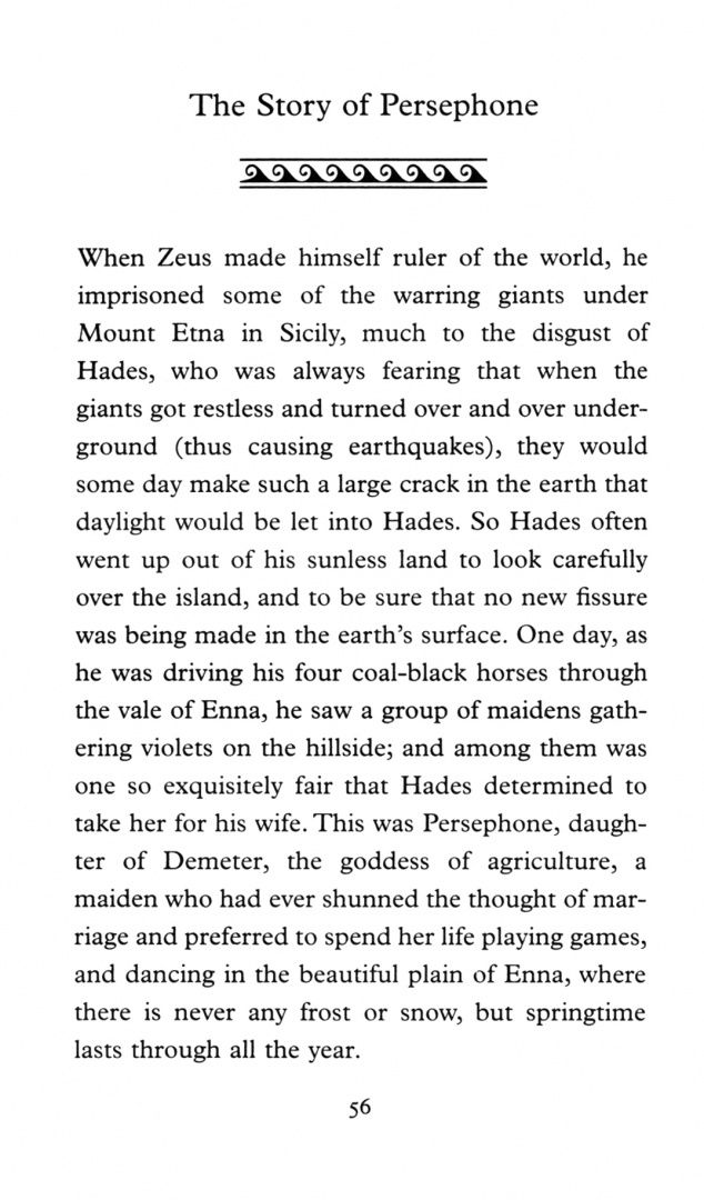 Jean Menzies: Greek Myths. Gods and Goddesses