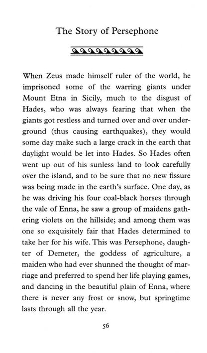 Jean Menzies: Greek Myths. Gods and Goddesses