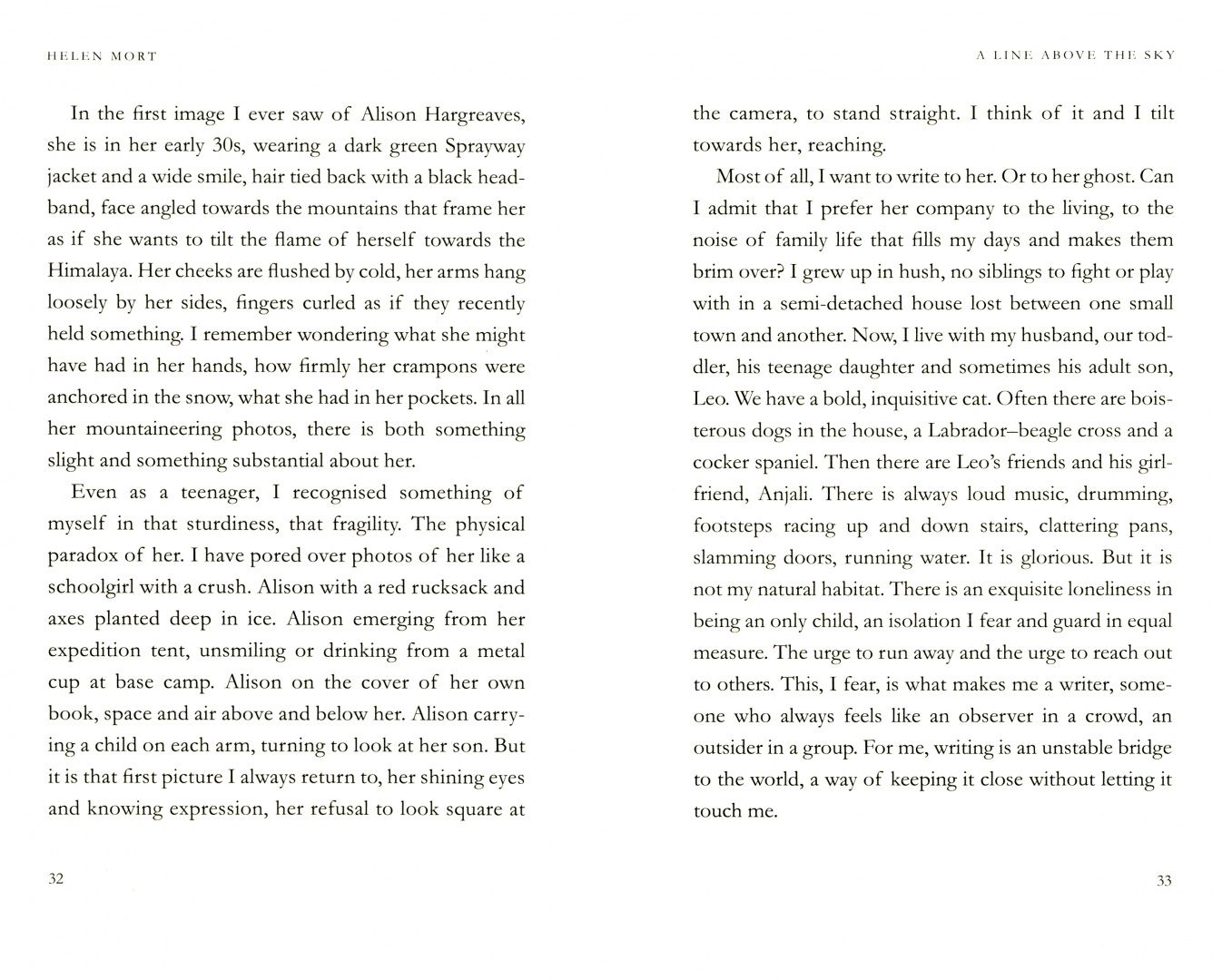 Helen Mort: A Line Above the Sky. On Mountains and Motherhood