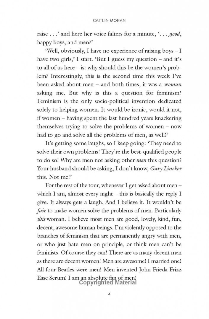 Caitlin Moran: What About Men?