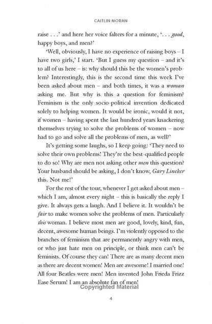 Caitlin Moran: What About Men?