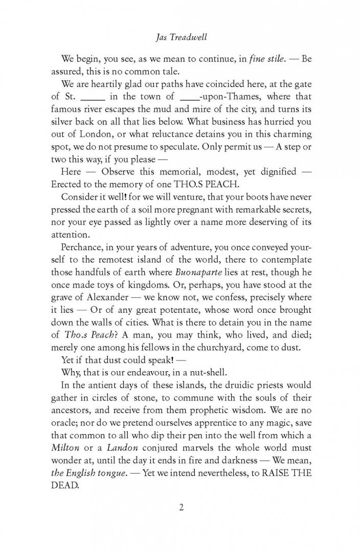 Jas Treadwell: The Infernal Riddle of Thomas Peach