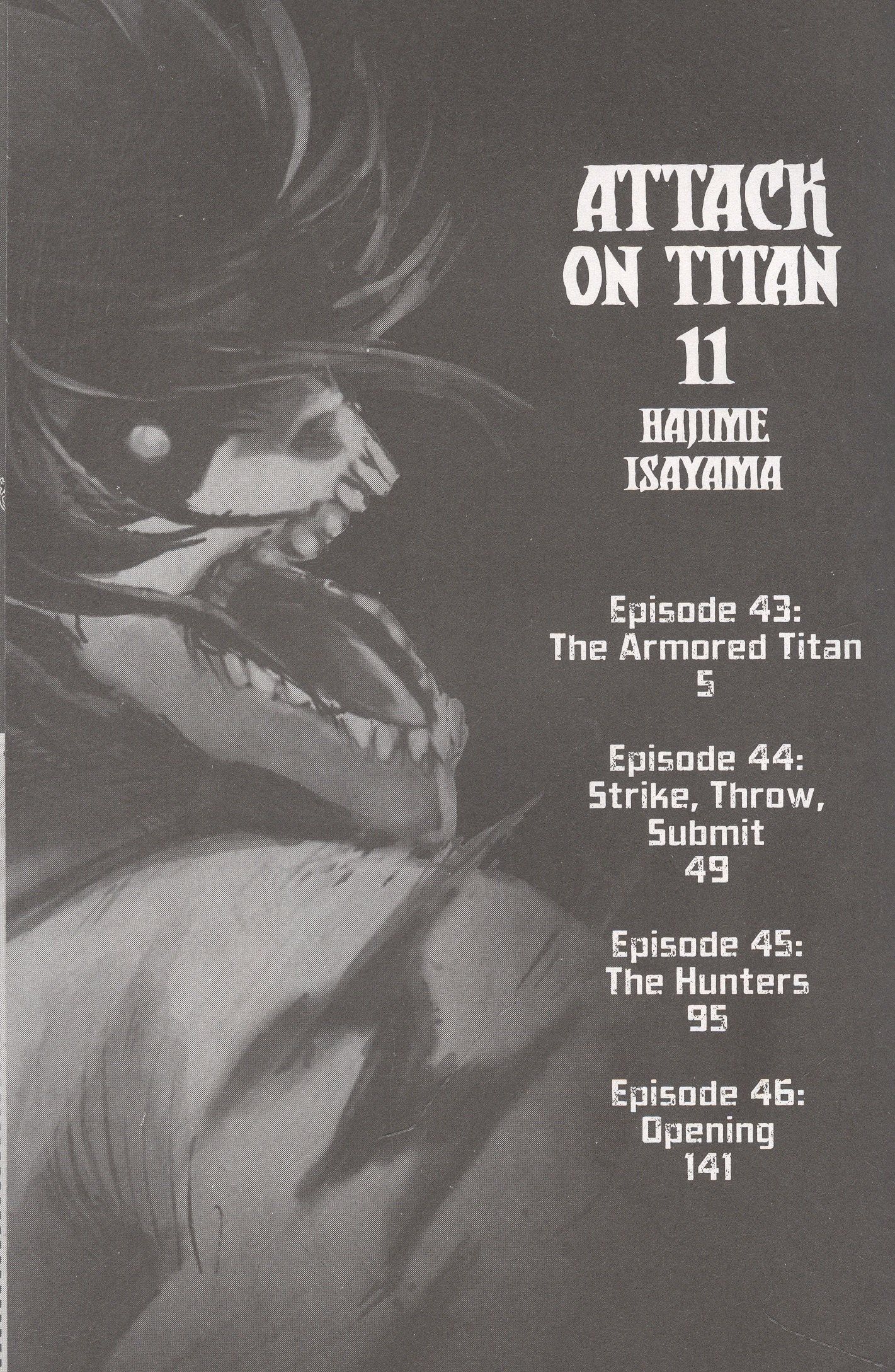 Hajime Isayama: Attack on Titan 11