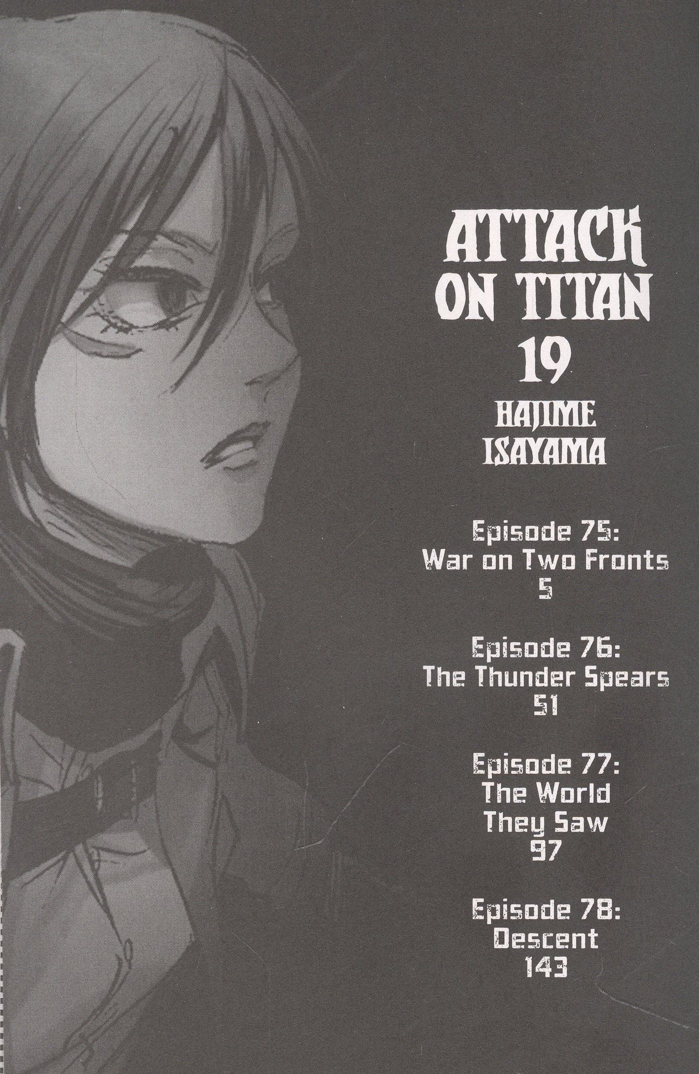 Hajime Isayama: Attack on Titan 19