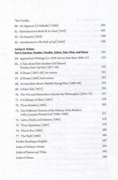 Tolstoy as Philosopher. Essential Short Writings (1835-1910): An Anthology