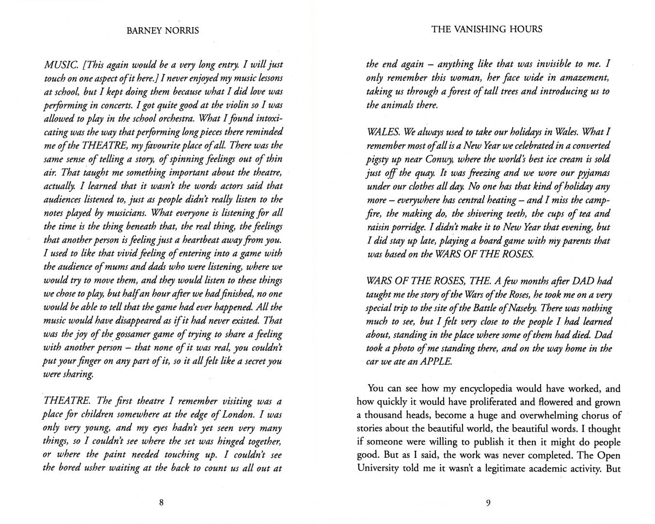 Barney Norris: The Vanishing Hours