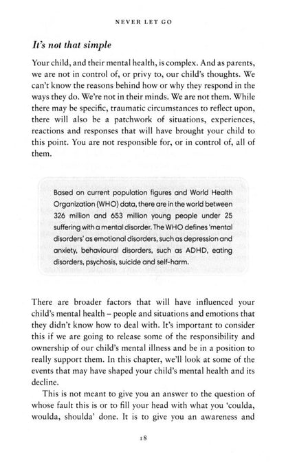 Suzanne Alderson: Never Let Go. How to Parent Your Child Through Mental Illness