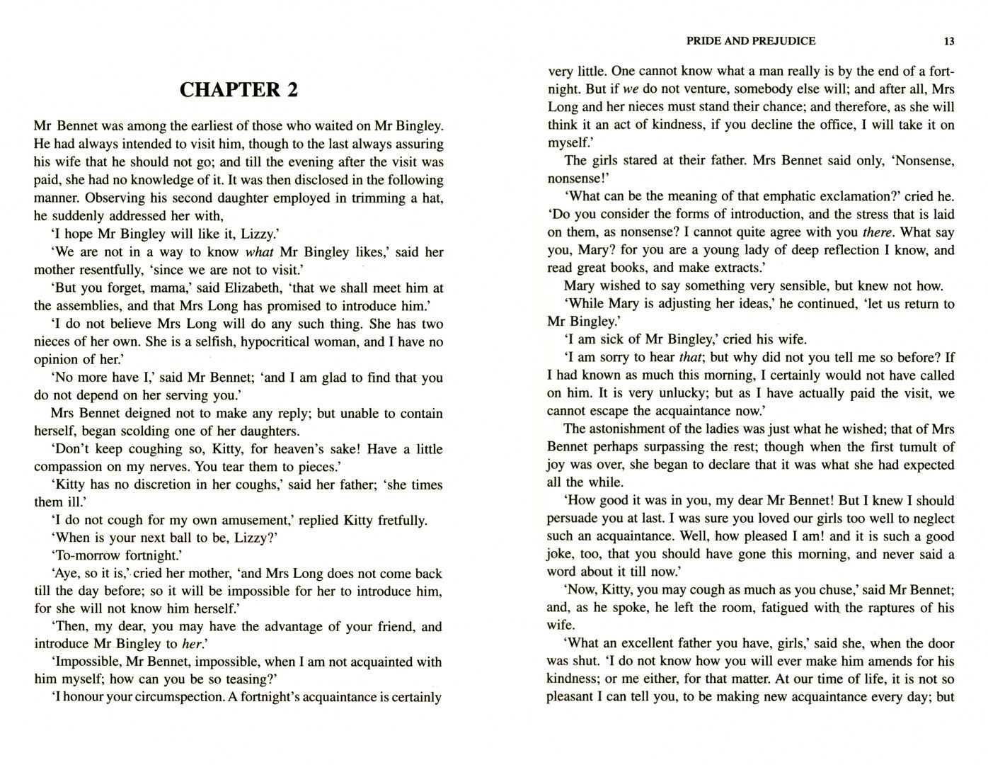 Jane Austen: Pride and Prejudice