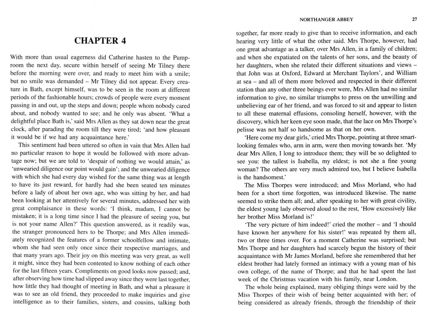 Jane Austen: Northanger Abbey