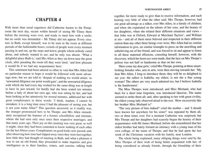 Jane Austen: Northanger Abbey