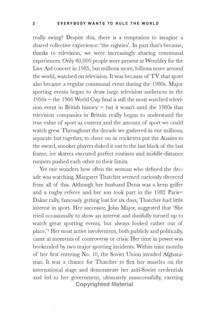 Roger Domeneghetti: Everybody Wants to Rule the World. Britain, Sport and the 1980s