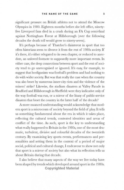 Roger Domeneghetti: Everybody Wants to Rule the World. Britain, Sport and the 1980s