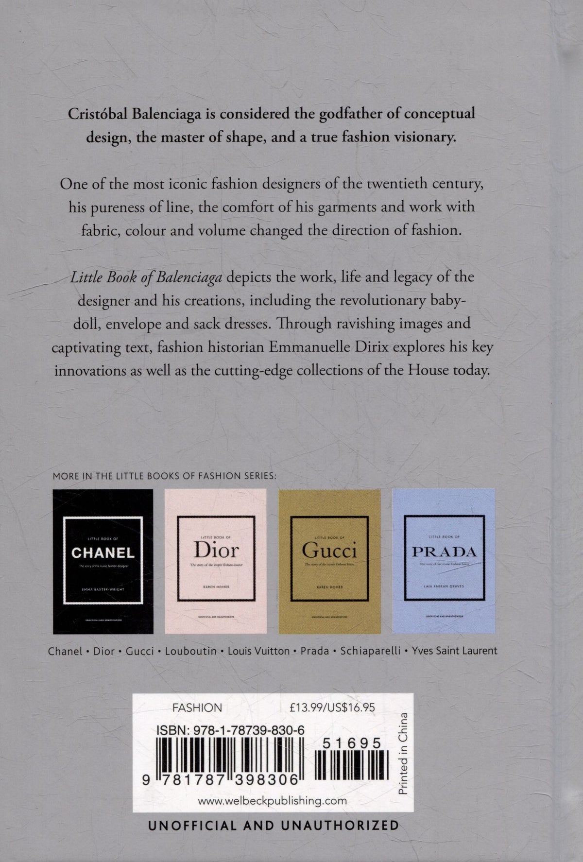 Emmanuelle Dirix: The Little Book of Balenciaga: The Story of the Iconic Fashion House
