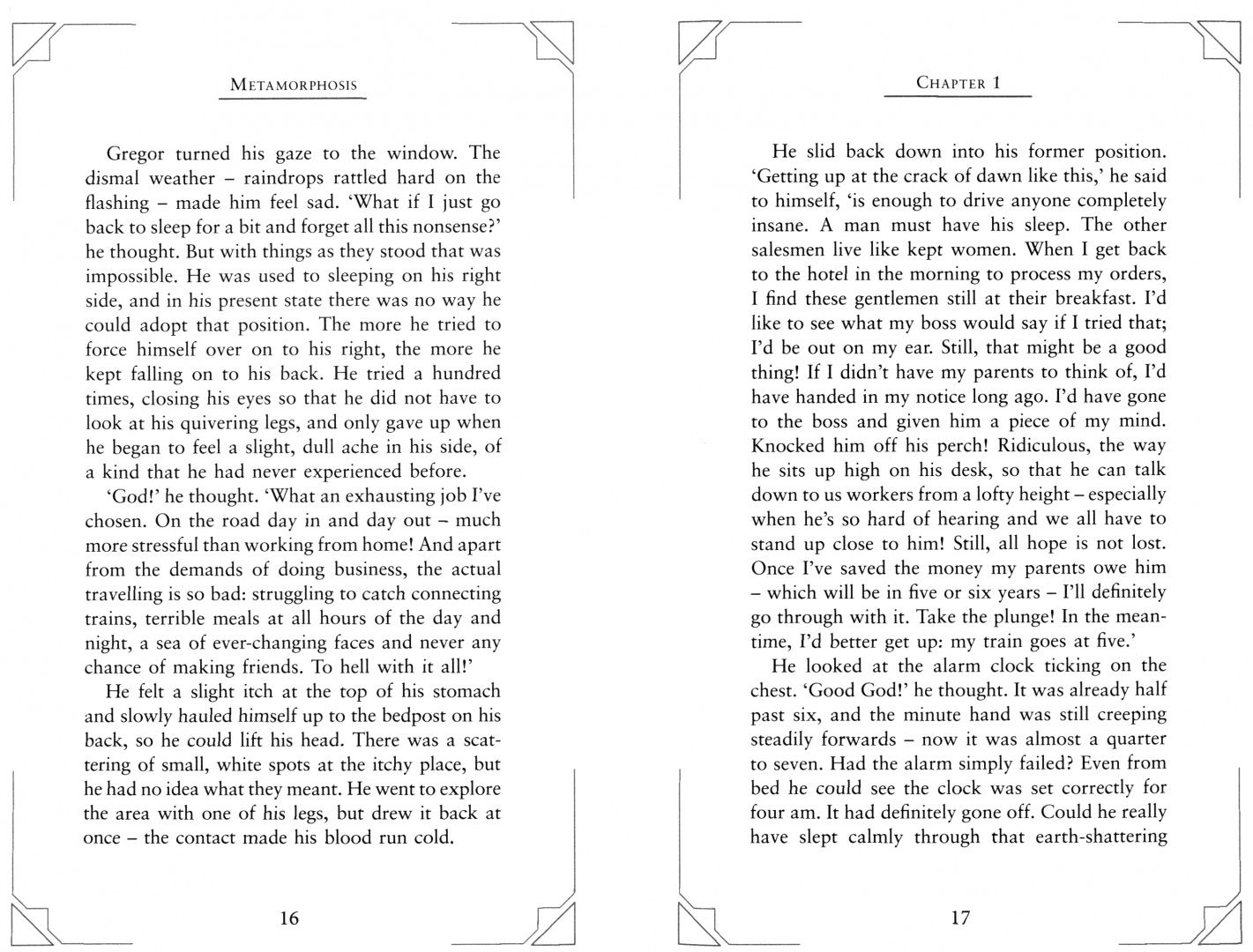 Franz Kafka: Metamorphosis