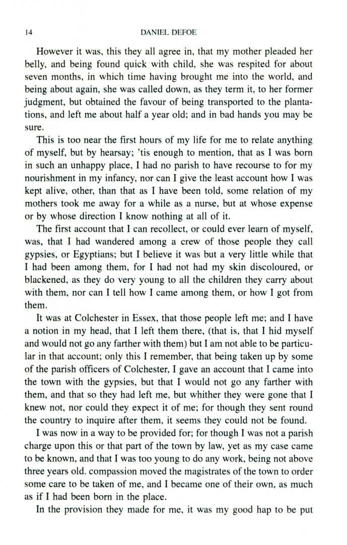 Daniel Defoe: Moll Flanders