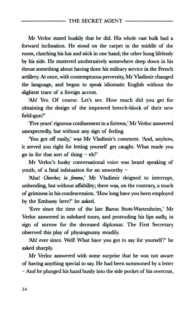 Joseph Conrad: The Secret Agent