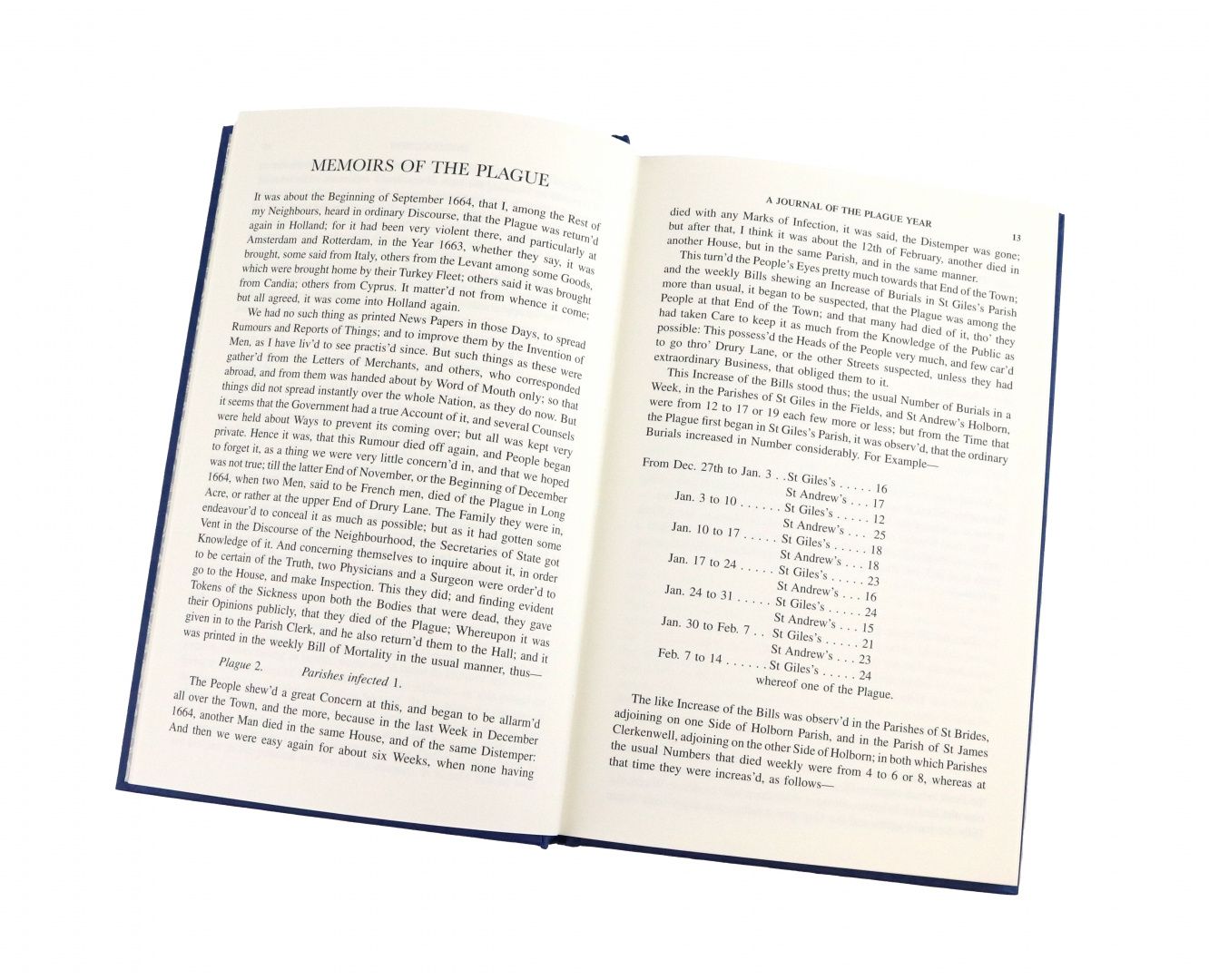 Daniel Defoe: A Journal of the Plague Year