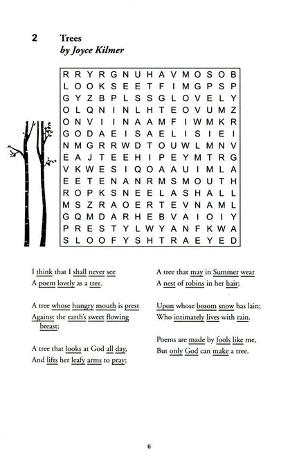 Eric Saunders: Poetry Wordsearch. Read the poems, solve the puzzles