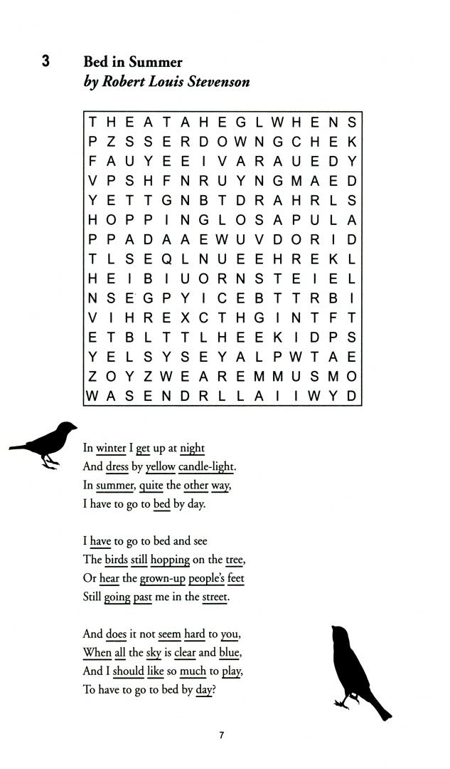 Eric Saunders: Poetry Wordsearch. Read the poems, solve the puzzles