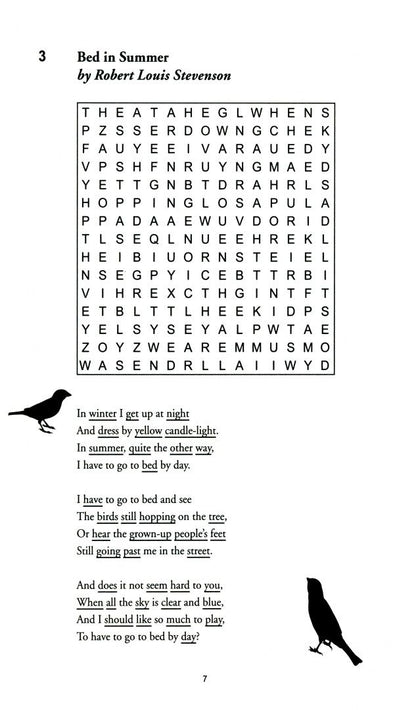 Eric Saunders: Poetry Wordsearch. Read the poems, solve the puzzles