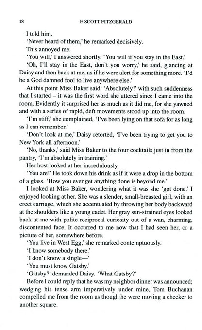Francis Fitzgerald: The Great Gatsby