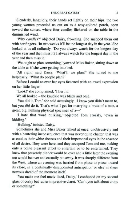 Francis Fitzgerald: The Great Gatsby