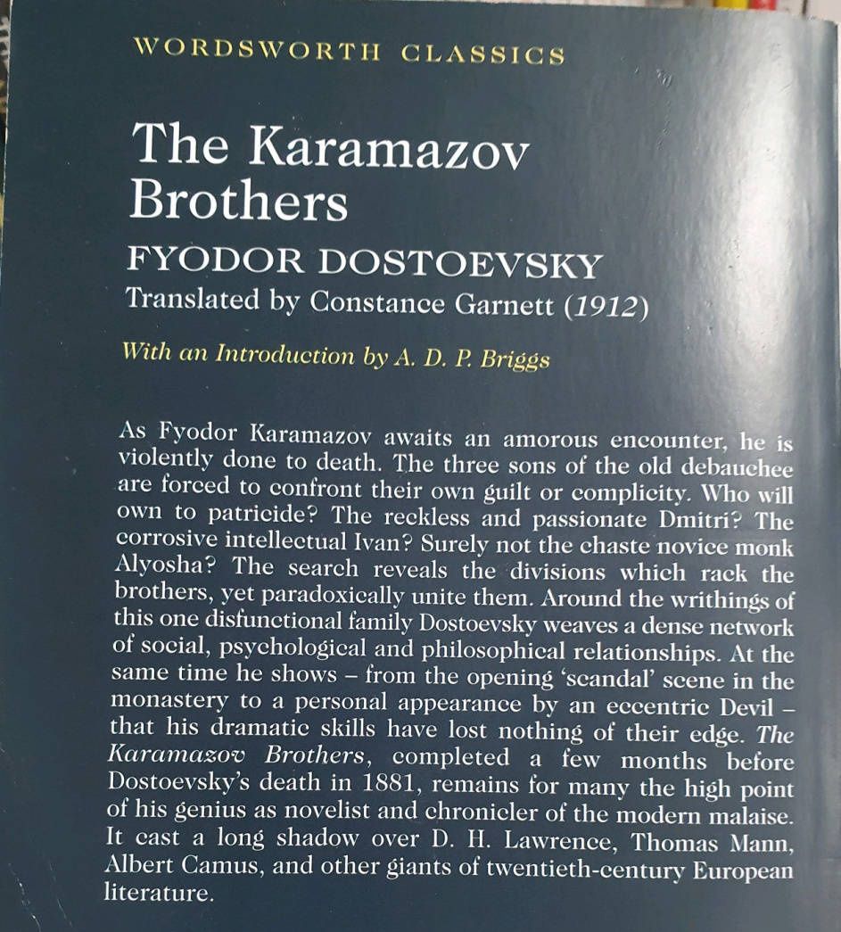 Fyodor Dostoevsky: The Karamazov Brothers