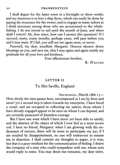Mary Shelley: Frankenstein