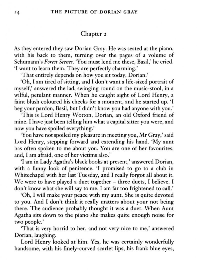 Oscar Wilde: Picture of Dorian Gray