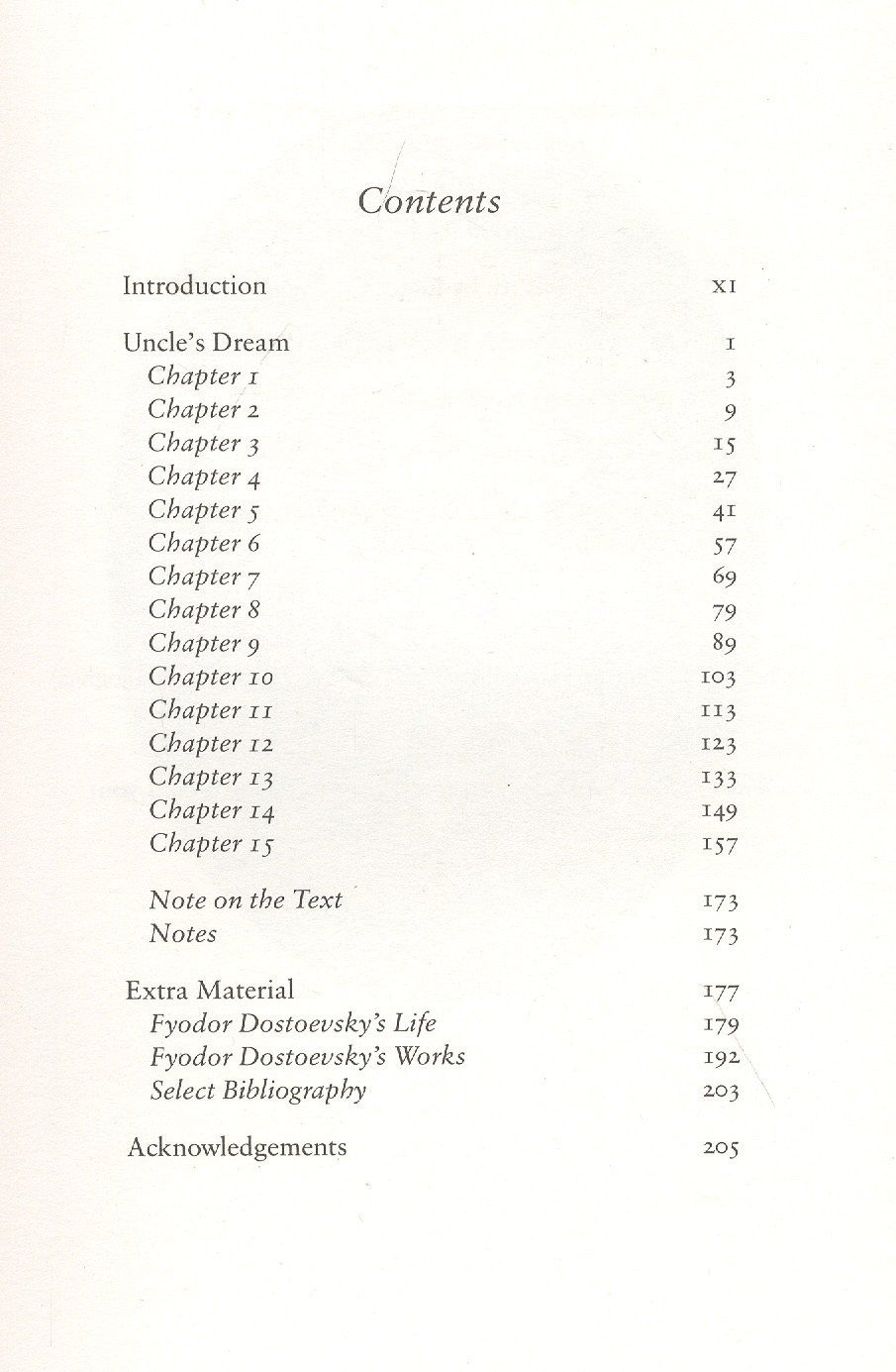 Fyodor Dostoevsky: Uncle's Dream