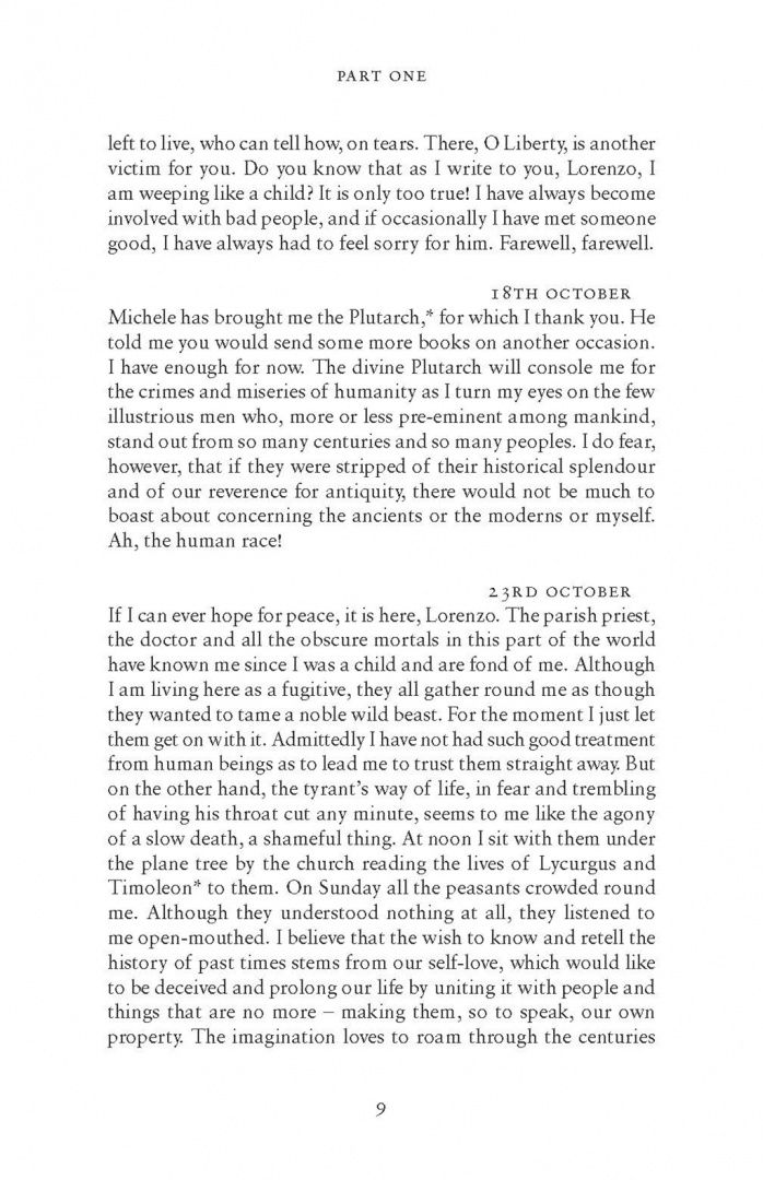 Ugo Foscolo: Last Letters of Jacopo Ortis