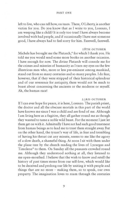 Ugo Foscolo: Last Letters of Jacopo Ortis
