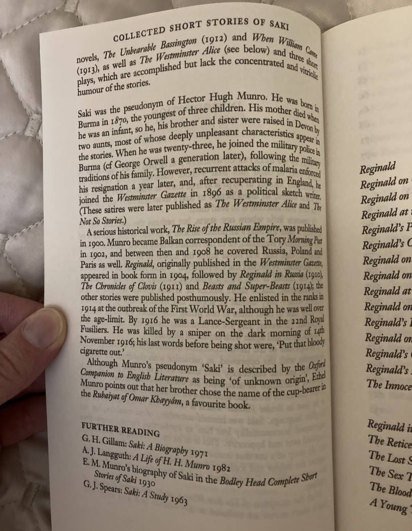 Hector Munro: The Collected Short Stories of Saki