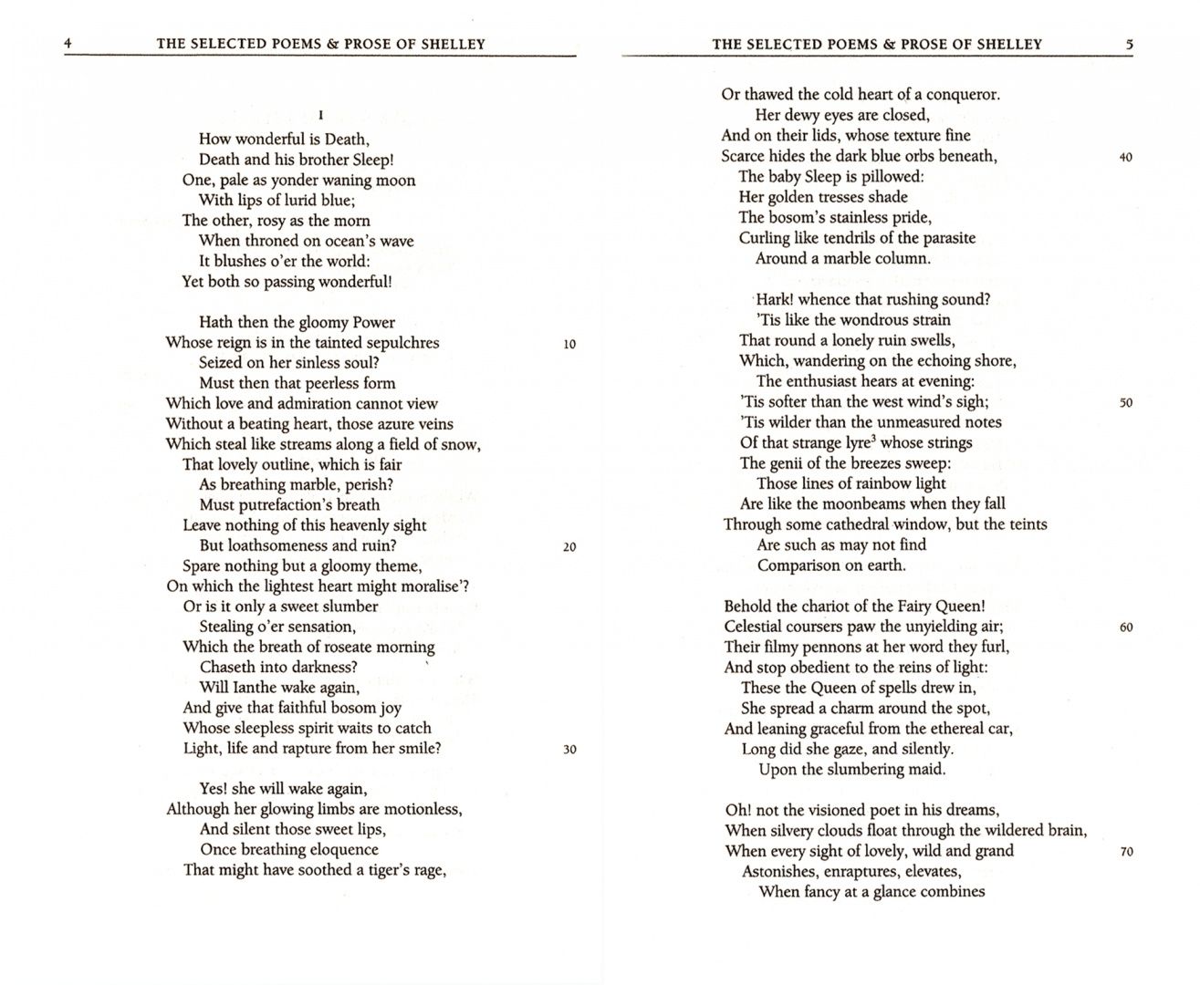 Шелли Биши: The Selected Poetry & Prose of Shelley