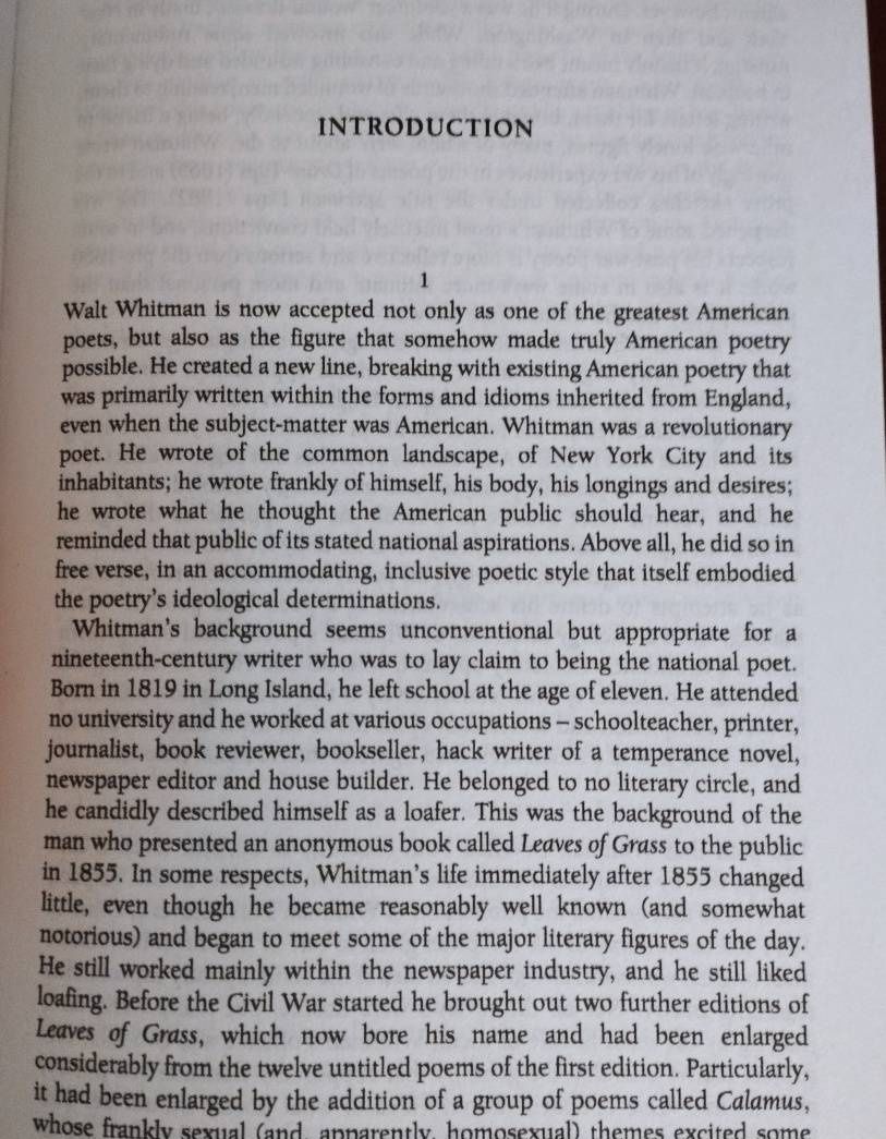 Walt Whitman: The Complete Poems of Walt Whitman