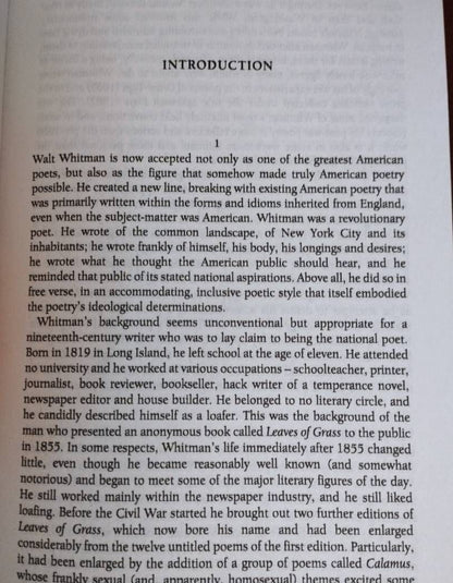 Walt Whitman: The Complete Poems of Walt Whitman