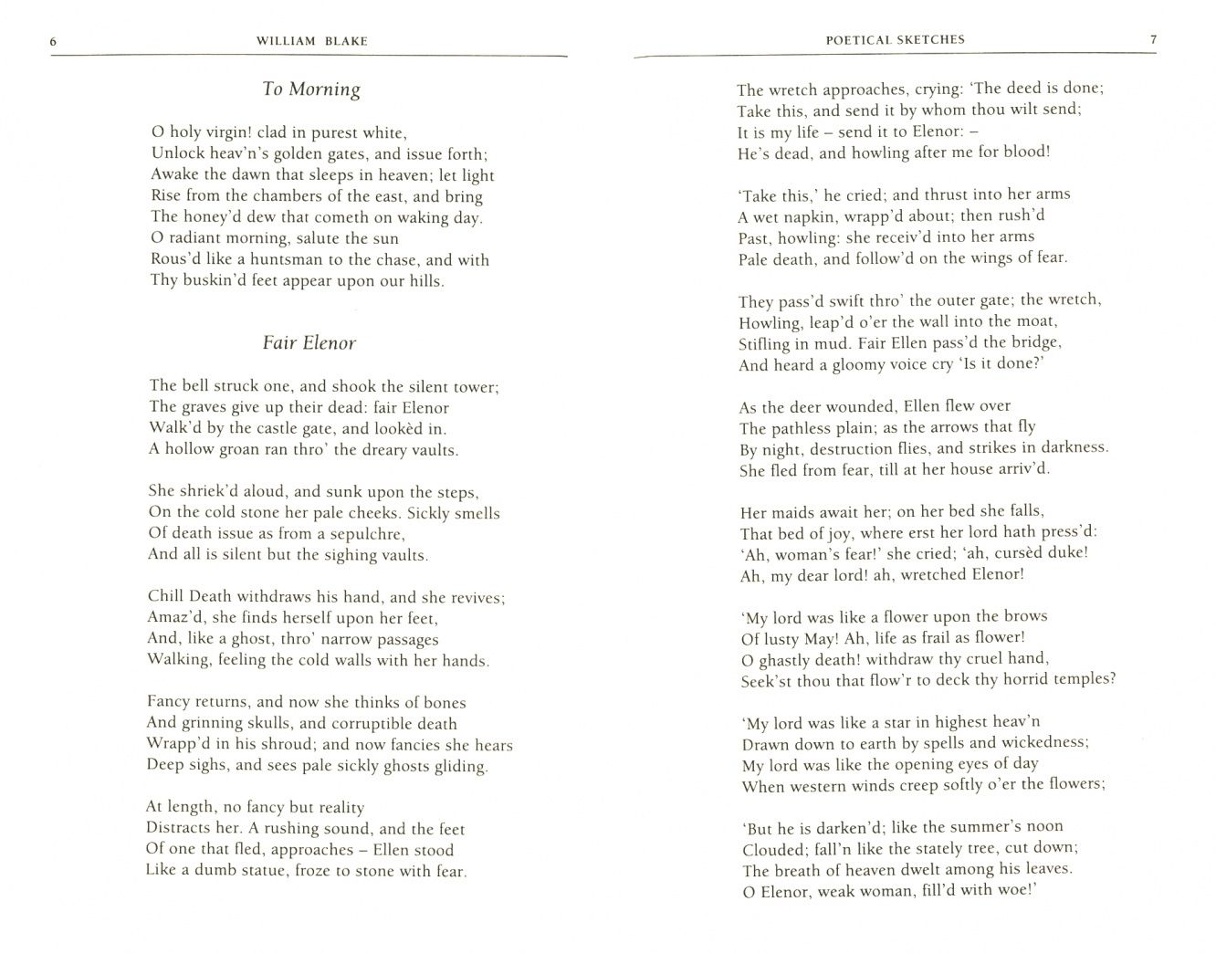 Блейк Уильям: Selected Poems
