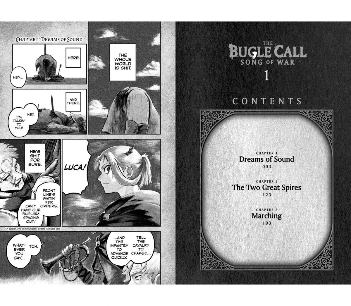 Mozuku Sora: The Bugle Call: Song of War. Volume 1