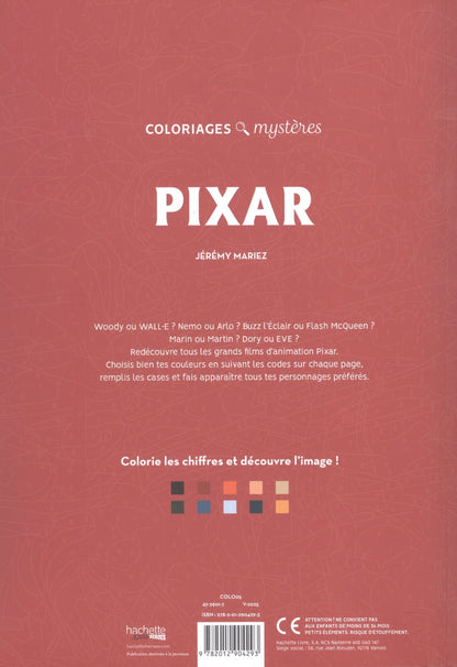 Jérémy Mariez: Раскраска Coloriages mysteres Pixar