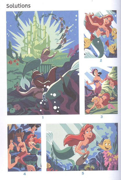 William Bal: Раскраска по номерам Coloriages mysteres Disney - LAPETITE SIRENE