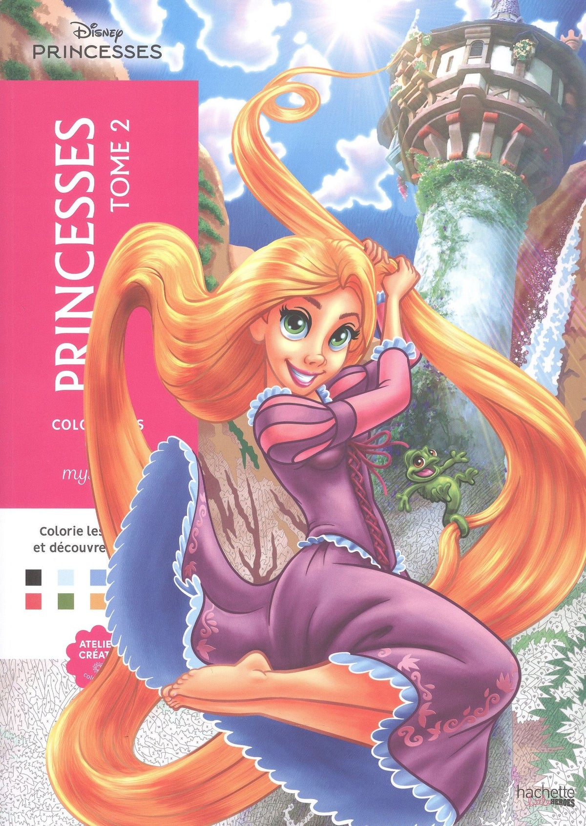 Coloriages mysteres Disney Princesses Tome 2 Раскраска Волшебный мир Диснея Принцессы Том 2 /Книги на английском языке