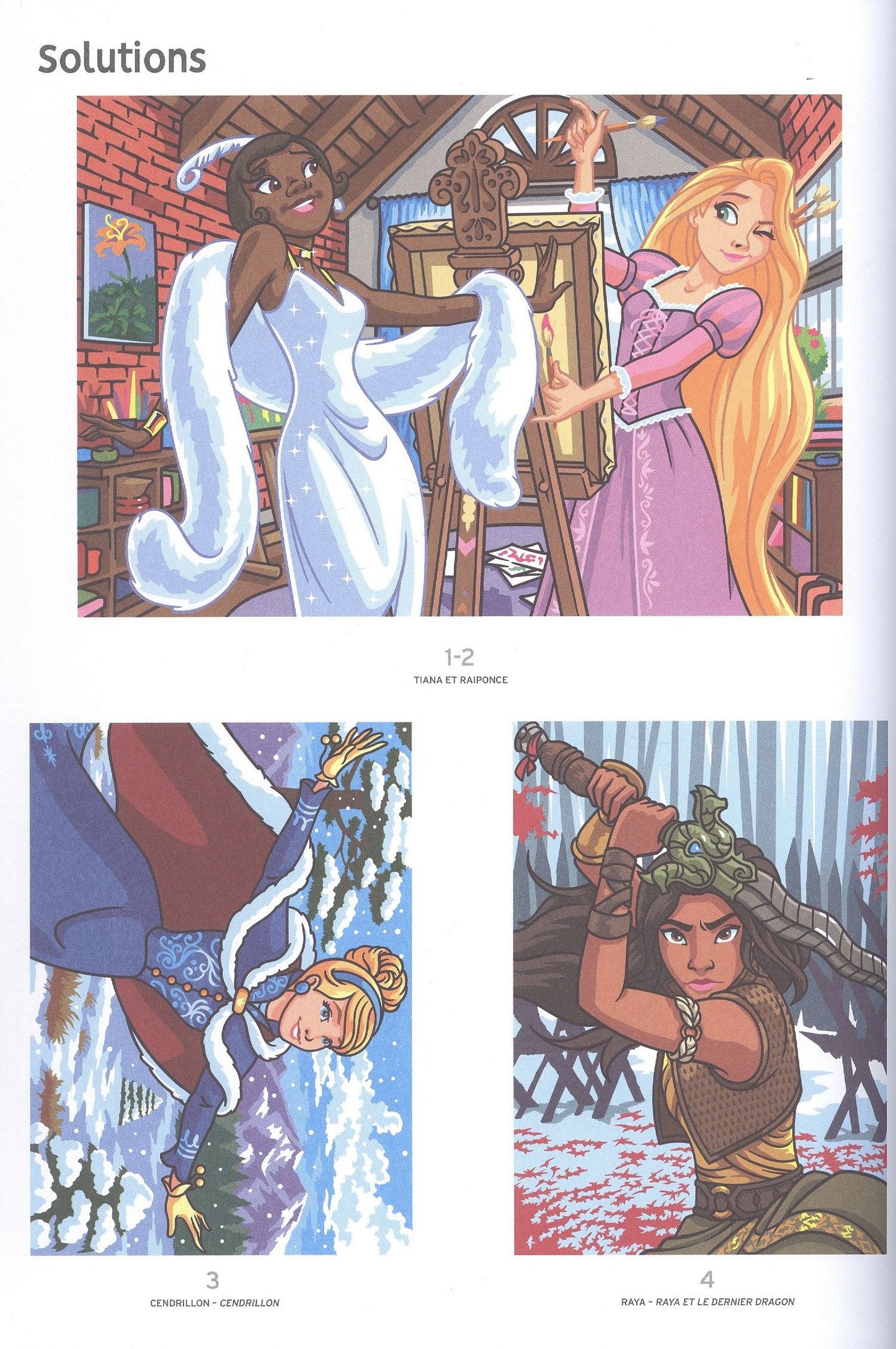 Coloriages mystères Disney - Princesses Tome 2