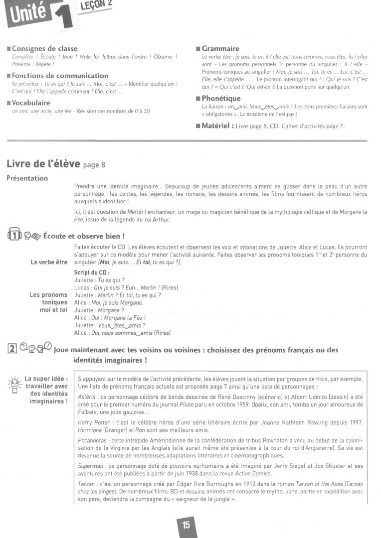 Colette Samson: Amis et compagnie 1. Niveau A1. Guide pedagogique