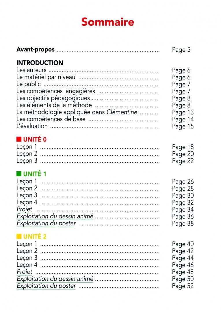 Ruiz E.: Clémentine 2. A1.1. Guide pédagogique